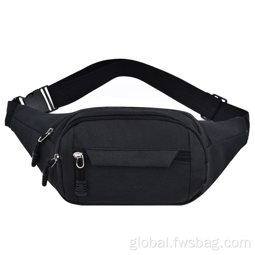 Black Belt Bag Sports Running Fanny Pack Outdoor Travel Waist Bag Supplier